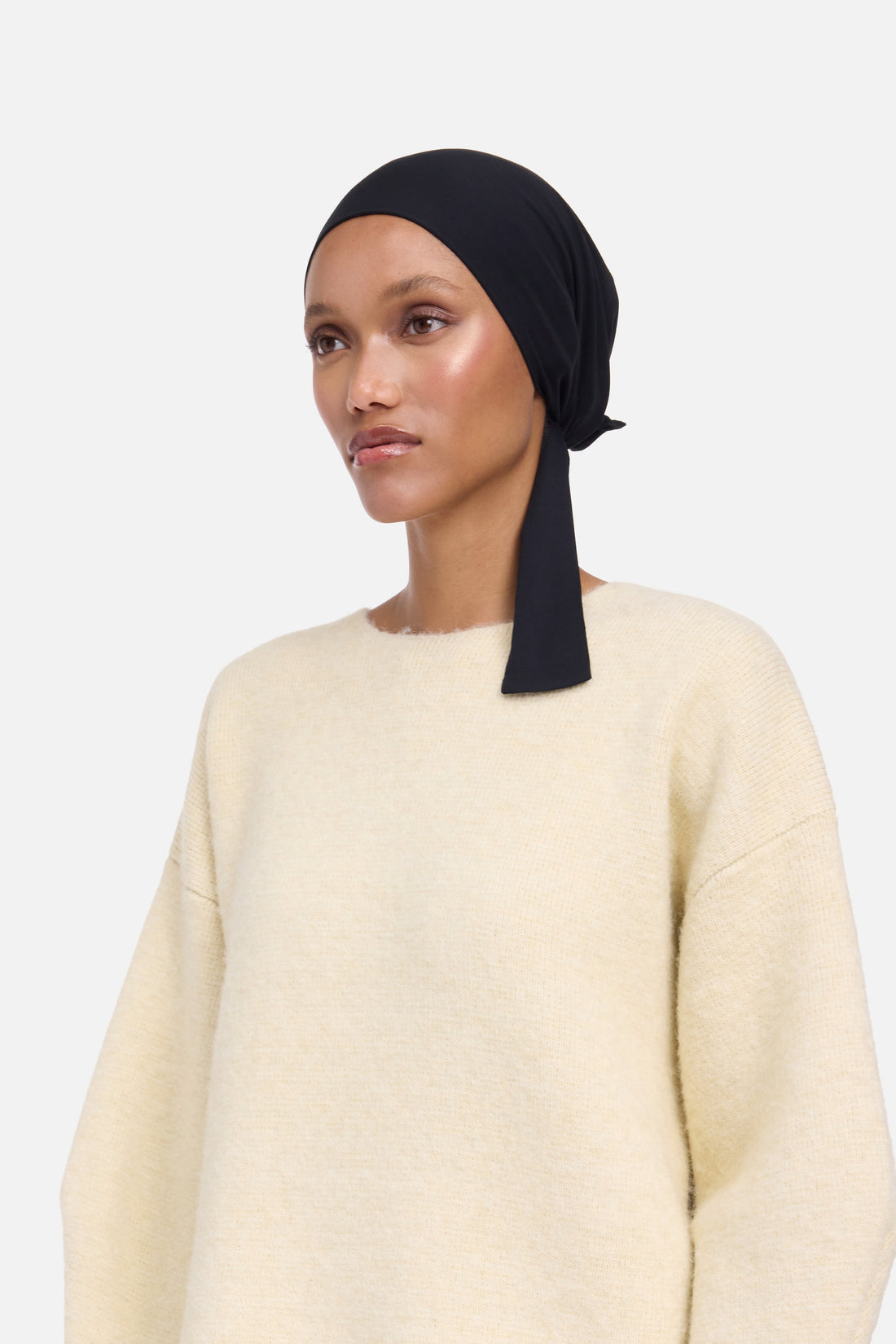 Bamboe Tied ondersjaal | Zwart