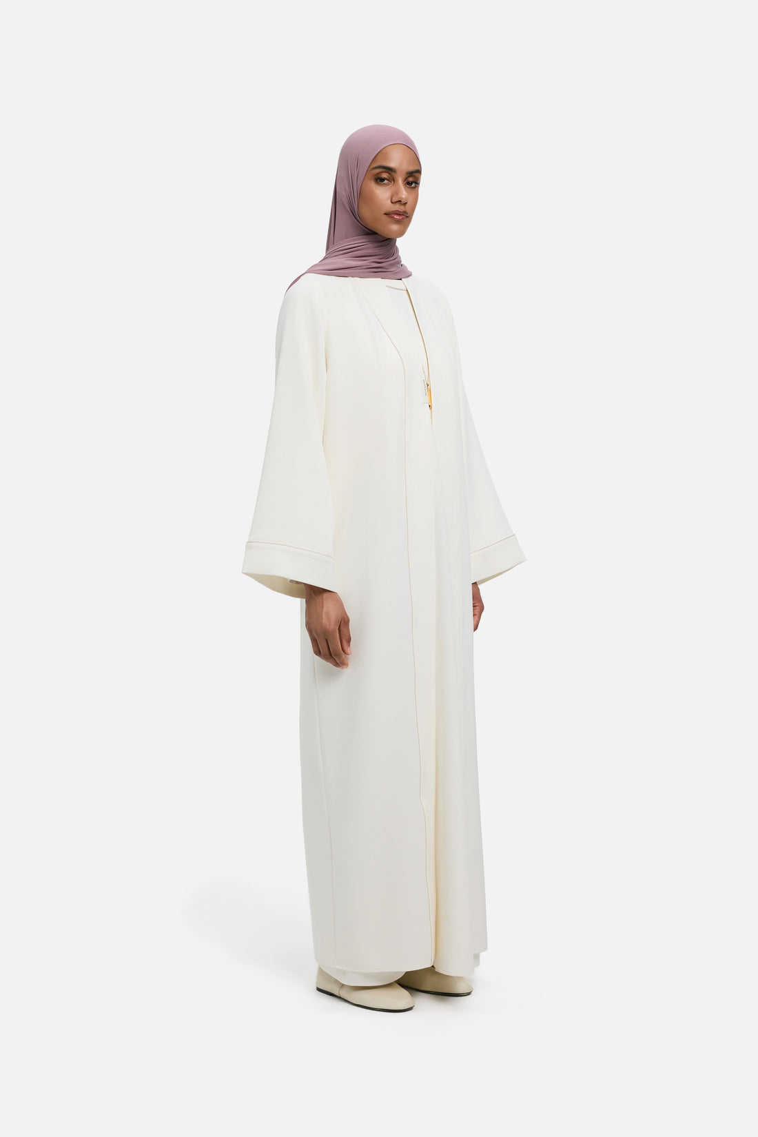 Essentiële Korte Abaya | Gebroken Wit