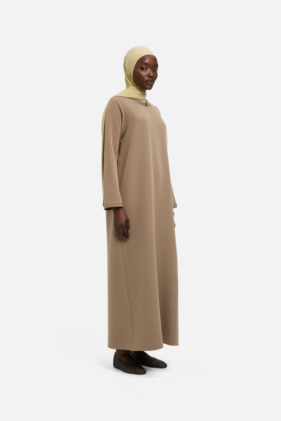 Essentieel Jurk Normale Pasvorm | Khaki