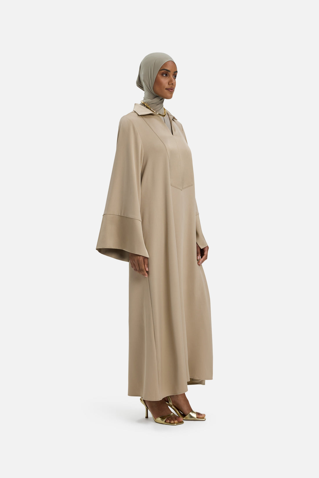 Caftan Jurk Standaard | Mokka