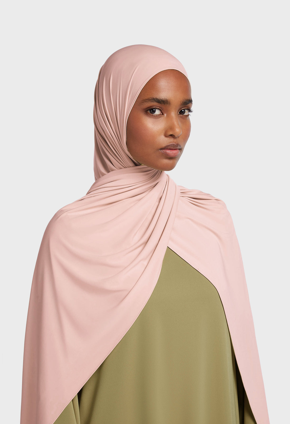 Vloeibare Jersey Sjaal | Frosted Blush