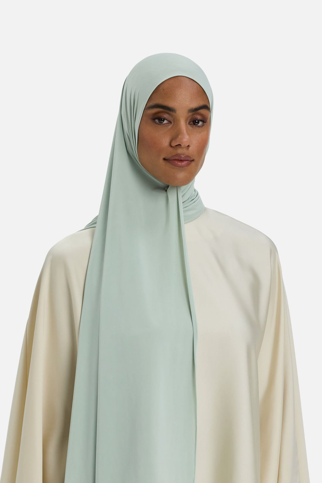 Vloeibare Jersey Sjaal | Aqua Grijs