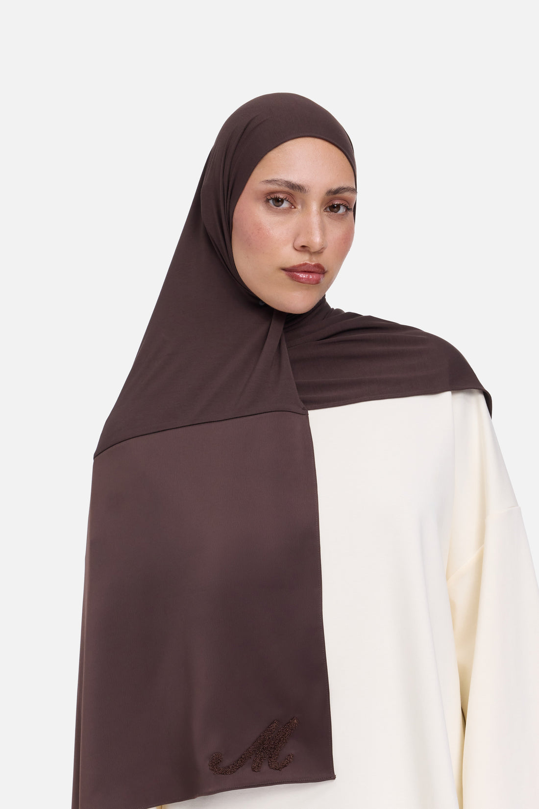 Logo Satin Edge Sjaal Bamboe | Donkerbruin