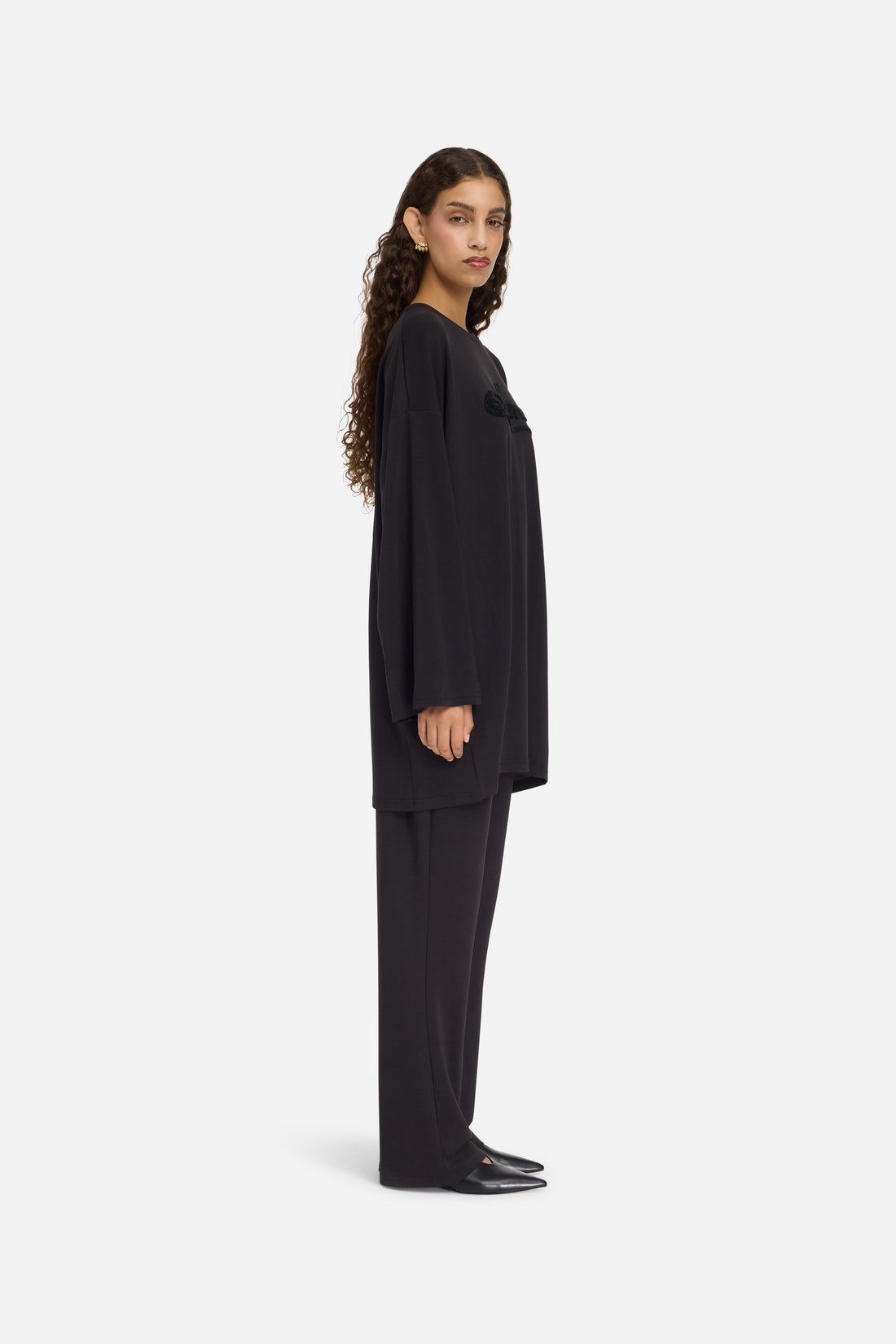 Modal Jersey Broek | Zwart