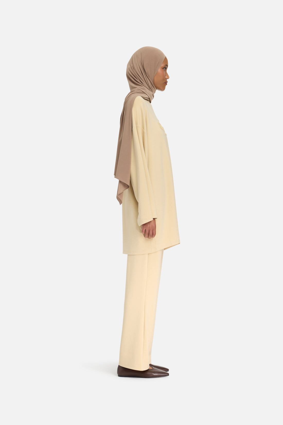 Modal Jersey Broek | Desert Clay