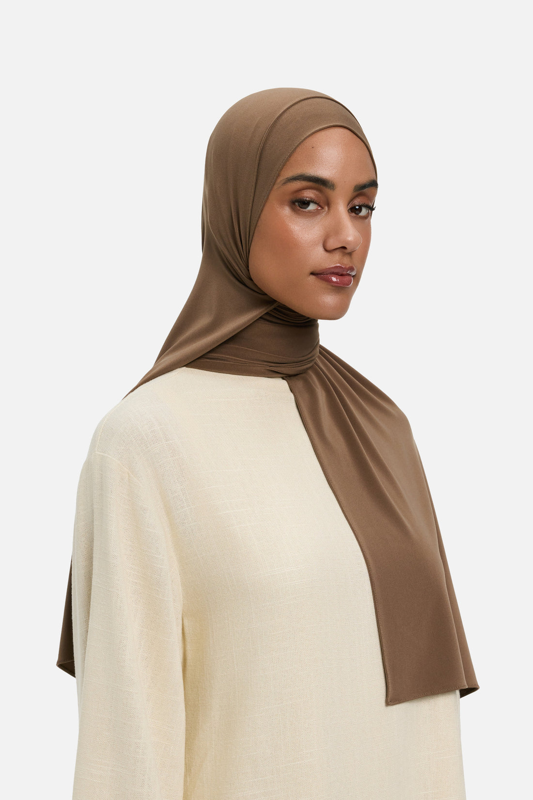 Premium Jersey Sjaal | Donker Terra