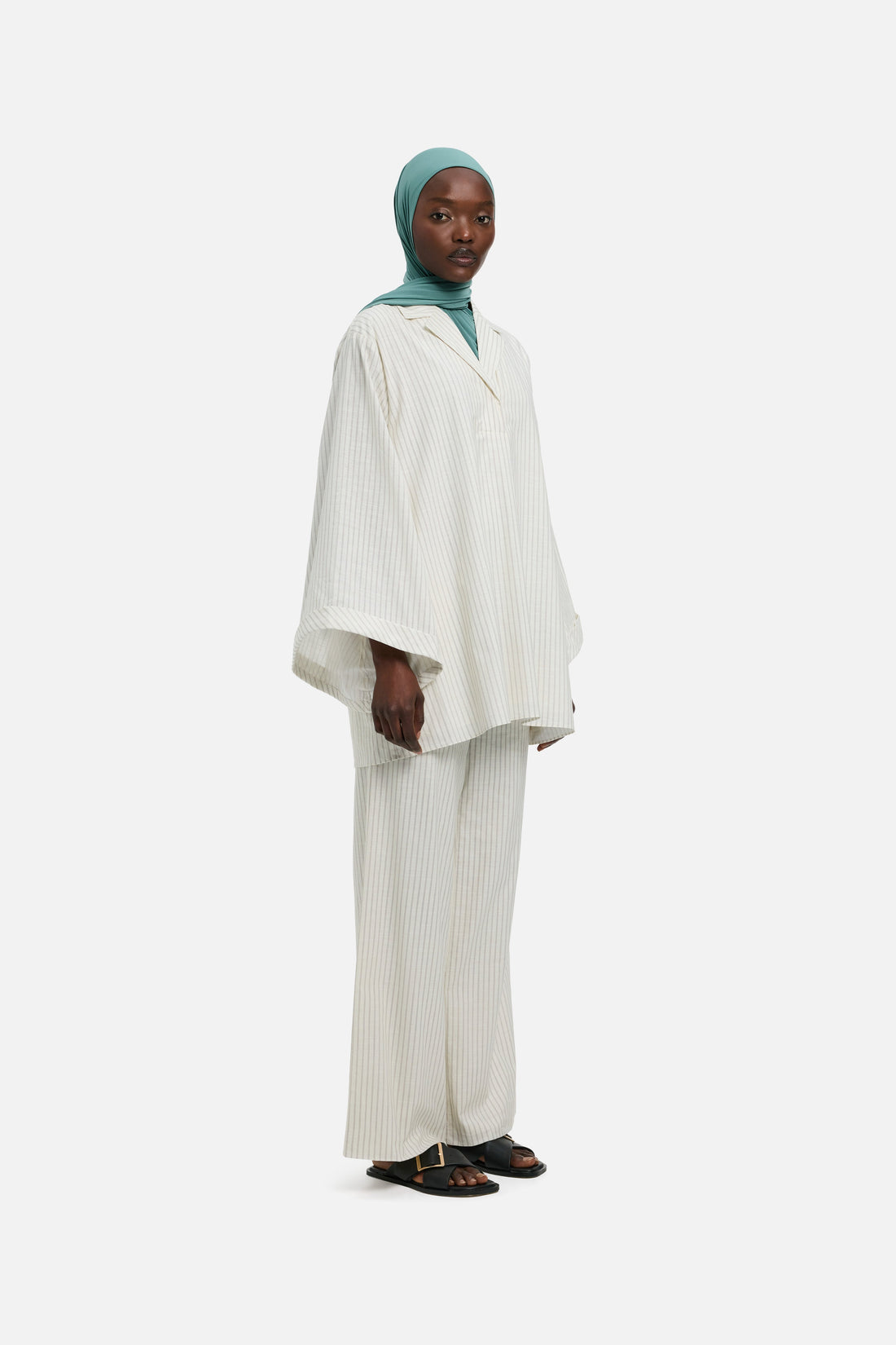 Rayé Wide Pantalon | Cherry Stripe